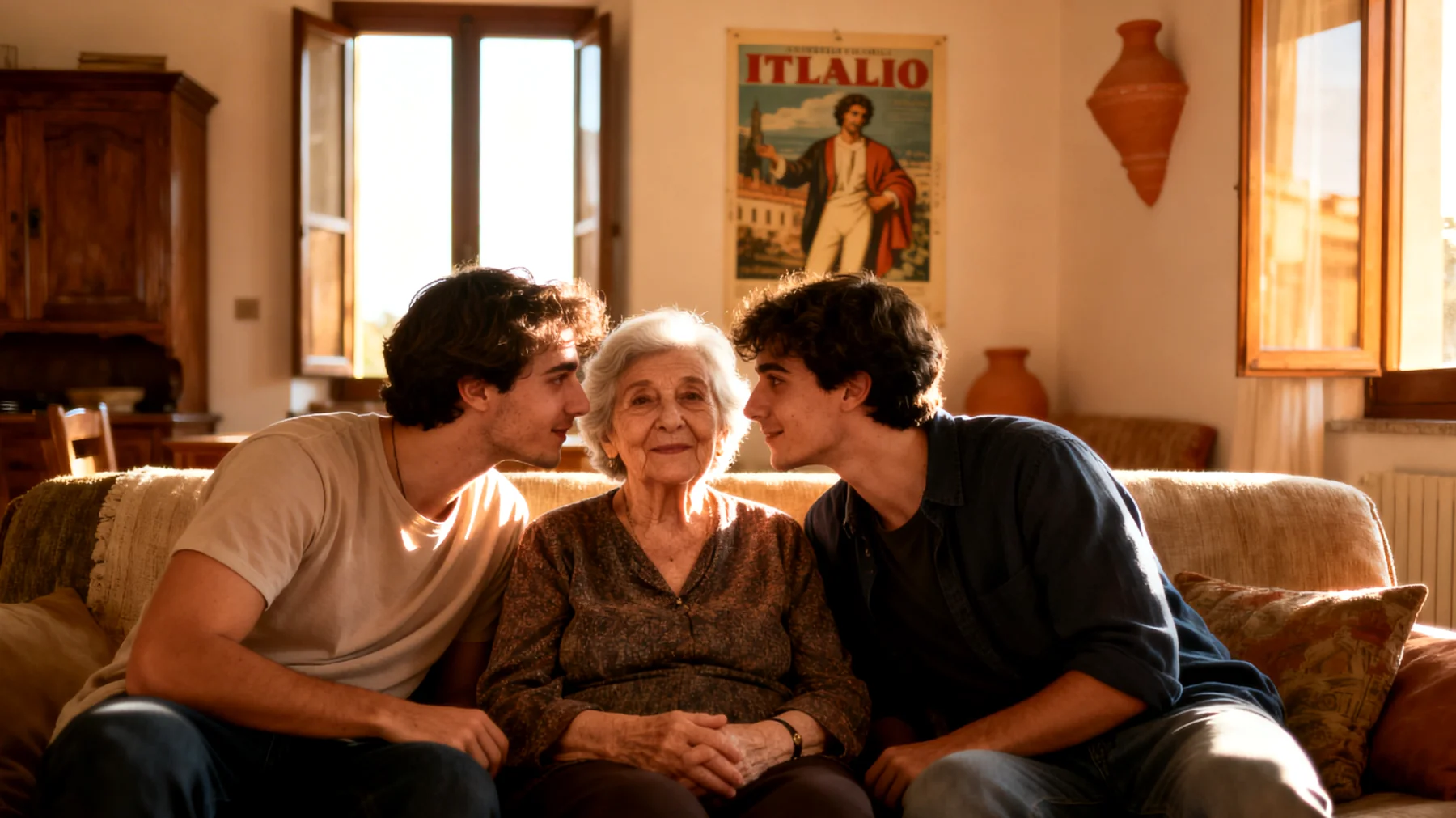 Nonna che gestisce la gelosia tra nipoti giovani adulti che competono per la sua attenzione e il suo supporto economico/emotivo"